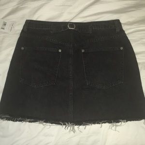 Black denim Free People skirt!